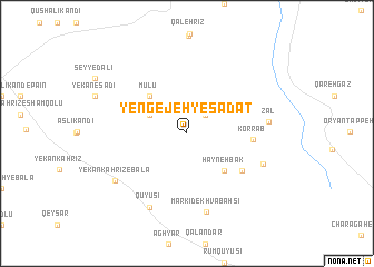 map of Yengejeh-ye Şādāt