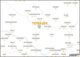 map of Yengejeh