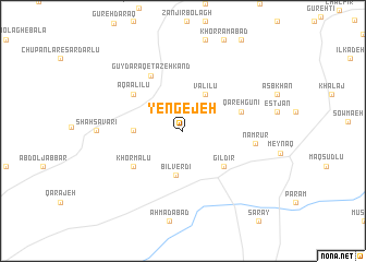 map of Yengejeh