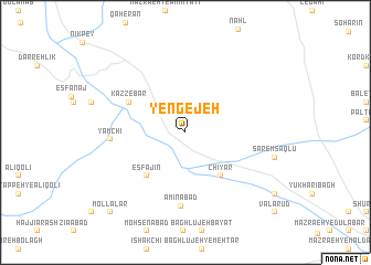 map of Yengejeh