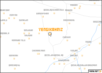 map of Yengī Kahrīz