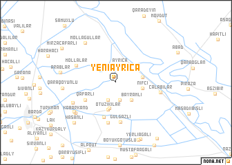 map of Yeni Əyricǝ