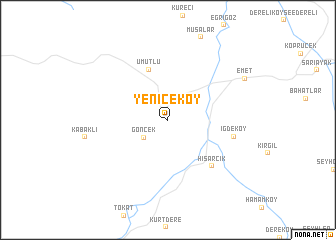 map of Yeniceköy