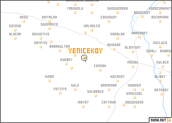 map of Yeniceköy