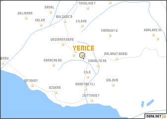 map of Yenice