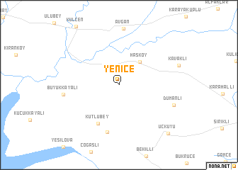 map of Yenice