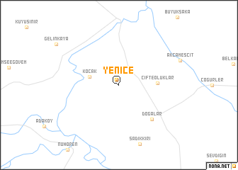 map of Yenice