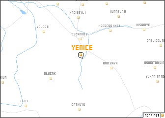 map of Yenice
