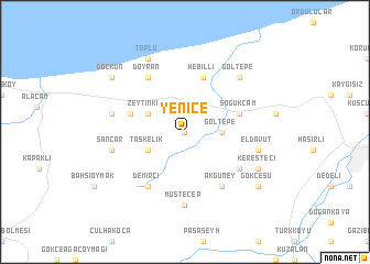 map of Yenice