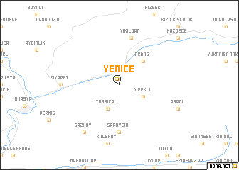 map of Yenice