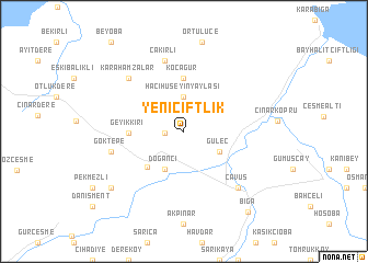 map of Yeniçiftlik