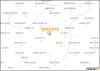 map of Yeniçöte