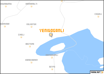 map of Yenidoğanlı