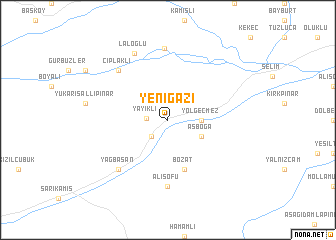 map of Yenigazi