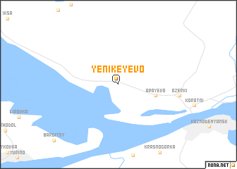 map of Yenikeyevo