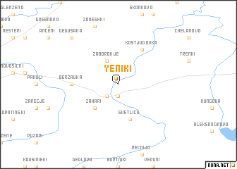 map of Yeniki