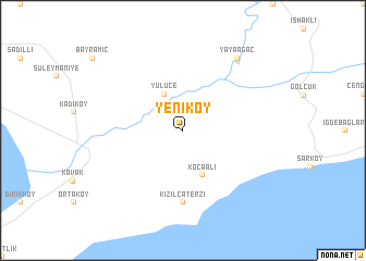 map of Yeniköy