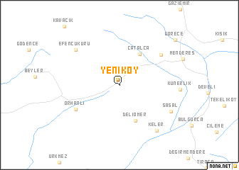 map of Yeniköy