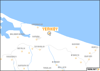 map of Yeniköy