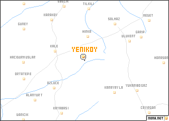 map of Yeniköy