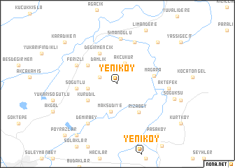 map of Yeniköy