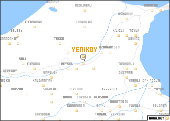 map of Yeniköy