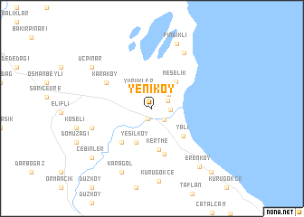 map of Yeniköy