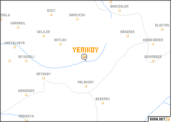 map of Yeniköy