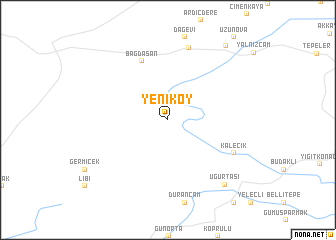 map of Yeniköy