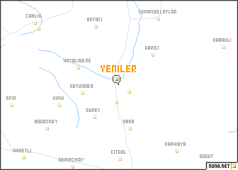 map of Yeniler