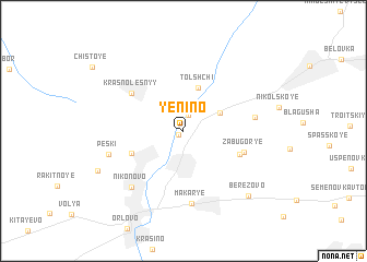 map of Yenino