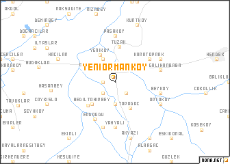 map of Yeniormanköy