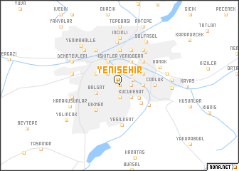 map of Yenişehir