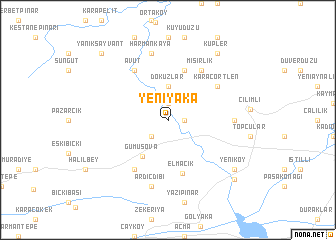map of Yeniyaka