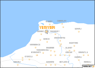 map of Yeniyapı