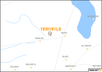 map of Yeniyayla