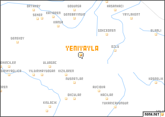 map of Yeniyayla