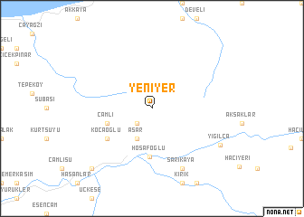 map of Yeniyer