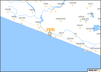 map of Yeni