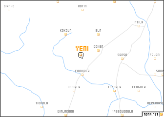 map of Yéni