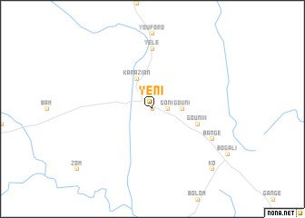 map of Yeni