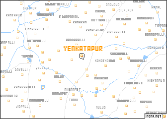 map of Yenkatāpur