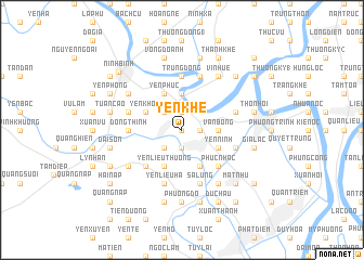 map of Yên Khê