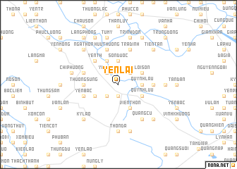 map of Yên Lại