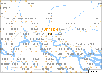 map of Yên Lâm