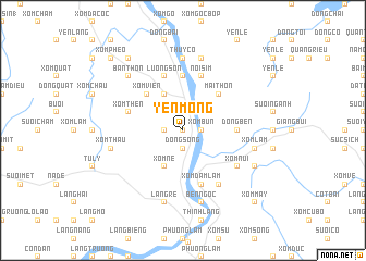 map of Yên Mông