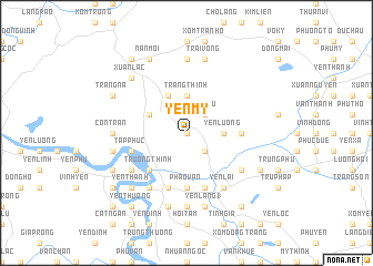 map of Yên Mỹ