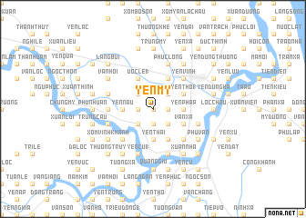 map of Yên Mỹ