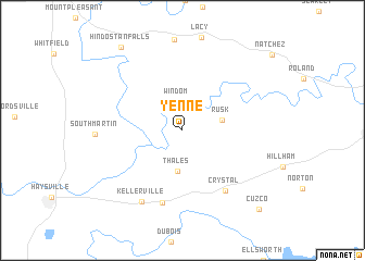 map of Yenne