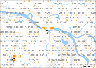 map of Yên Nội